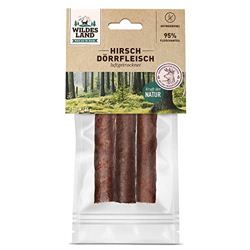 Wildes Land Hert gedroogd vlees, 65 g