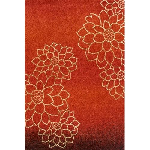 SUALSA Tapijt Bali modern design bloemenmotieven puur scheerwol ketel (90 x 160 cm, ketel)