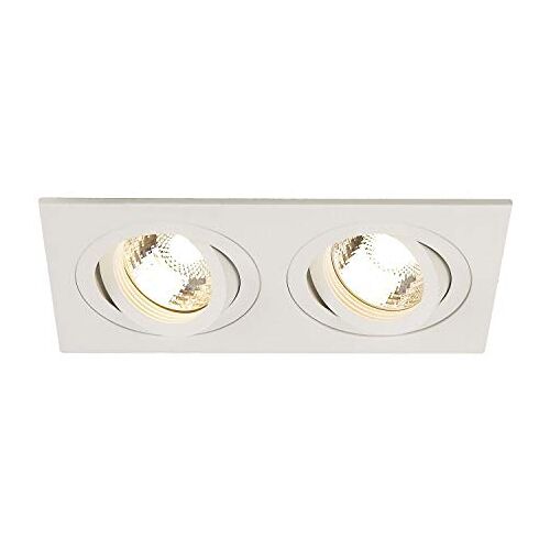 SLV plafondinbouwarmatuur NEW TRIA 2 / spot, schijnwerper, plafondspot, plafondarmatuur, inbouwarmatuur led, binnenverlichting / GU10 50 W wit,wit