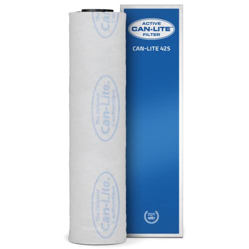 Can Filters Can-Lite Actieve koolfilter van metaal, 150 x 330 mm (800-880 m³/h), absorbeert geuren, extractie van cultuur, rookruimtes enz