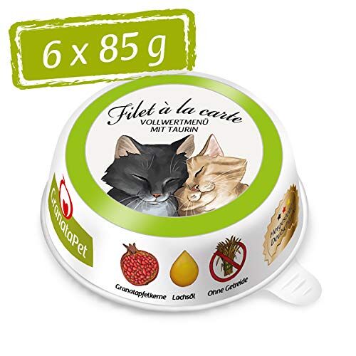 GranataPet Filet à la carte Poulet PUR Nourriture humide pour chat Filet à la carte Sans céréales Nourriture pour chat sans sucre ajouté Haute teneur en viande 6 x 85 g
