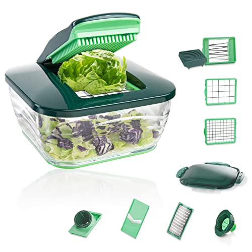 Genius Nicer Dicer Chef fruitsnijder, groentesnijder, uiensnijder, hakmolen, groenteschaaf, mandoline, groen