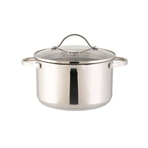 axentia Stainless Steel Pado-Pasta Pan with Strainer Lid 3 Liter Pot, 24.8 x 21.8 x 17 cm, Silver