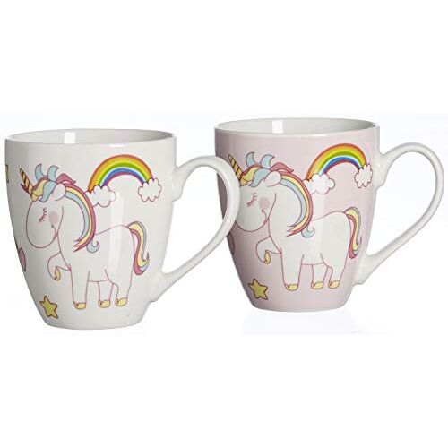 Ritzenhoff & Breker Jumbobekerset Unicorn, 2-delig, elk 650 ml, op kleur gesorteerd, porselein