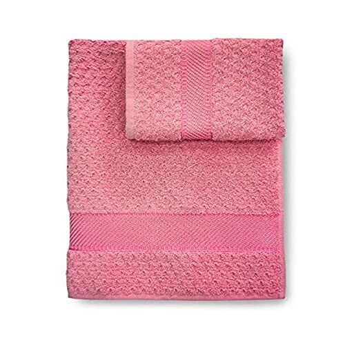 Caleffi 37161 Badhanddoek Roze 2st (S) Badhanddoek Badhanddoeken (Bath handdoek, Roze, M, 2 st (S))