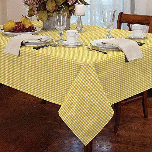 Classic Home Store Alan Symonds Tafelkleden Gingham Tafelkleed Geel 36 x 36