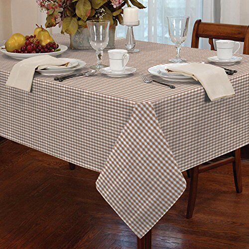 Classic Home Store Alan Symonds Tafelkleden Gingham Tafelkleed Beige 36 x 36