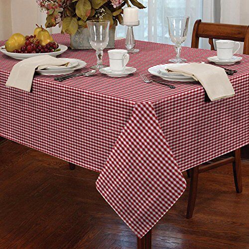 Classic Home Store Alan Symonds Tafelkleden Gingham Tafelkleed Rood 54 x 54