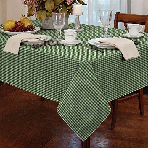 Classic Home Store Alan Symonds Tafelkleden Gingham Tafelkleed Groen 36 x 36