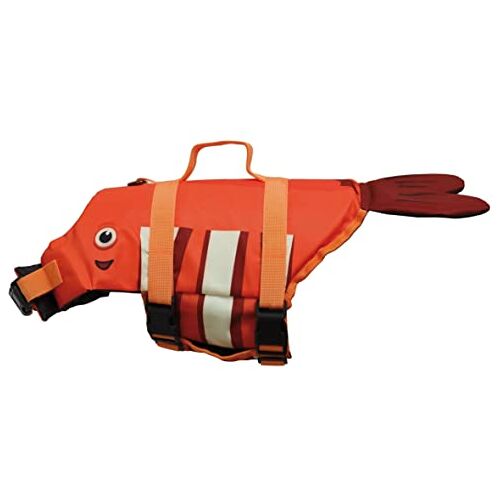 Croci Clownfish V-vest voor honden, reddingsvest voor huisdieren, reddingsvest met handvat voor honden Clown Vis 25 cm