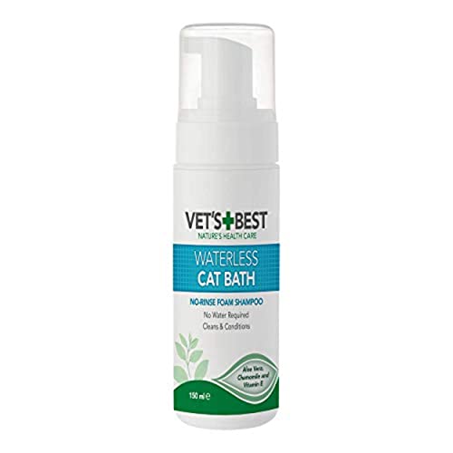 Vet's Best Waterloos kattenbad   Geen spoeling Waterloze droogshampoo voor katten 150ml