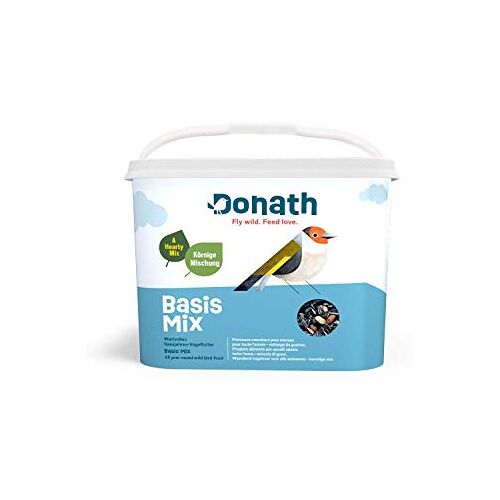 Donath Fly wild. Feed love. Donath Basic Mix Wildvogelvoer, 1 x 5 kg