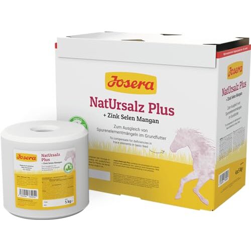 Josera Naturzout Plus (1 x 5 kg)   hoge uitrusting zink, selenium en mangaan   mineraalvoer voor paarden   1 stuk verpakt