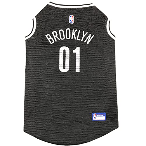 Pets First NBA PET JERSEY BROOKLYN NETS BASKETBALL DOG JERSEY, Small. Beste gelicentieerde basketbalshirt voor de echte viervoeter fan!