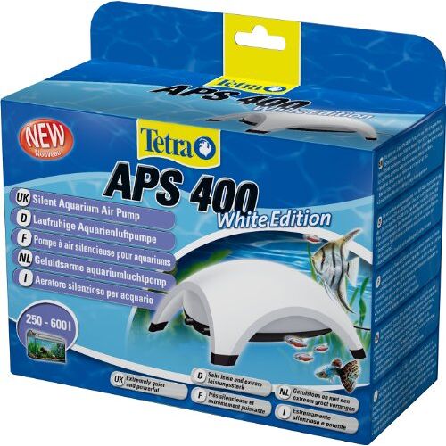 Tetra APS 400 Aquarium luchtpomp stille membraanpomp voor aquaria van 250-600 L, wit