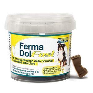 PETFORMANCE BENESSERE PER CANI E GATTI FermaDol Fast tabletten voor honden – ondersteunt de normale gewrichtsfunctie in stressvolgen, na gevorderde leeftijd en intensieve oefening – 20 rubbers