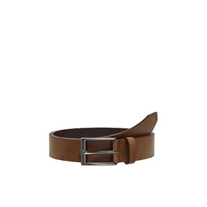 Only & Sons Onsbrad Medium Leather Belt Noos Herenriem, Cognac, 95 cm