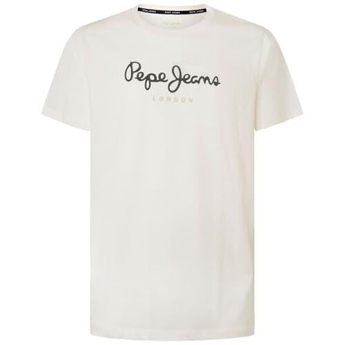 Pepe Jeans Eggo N T-shirt voor heren, Wit (Off White), M
