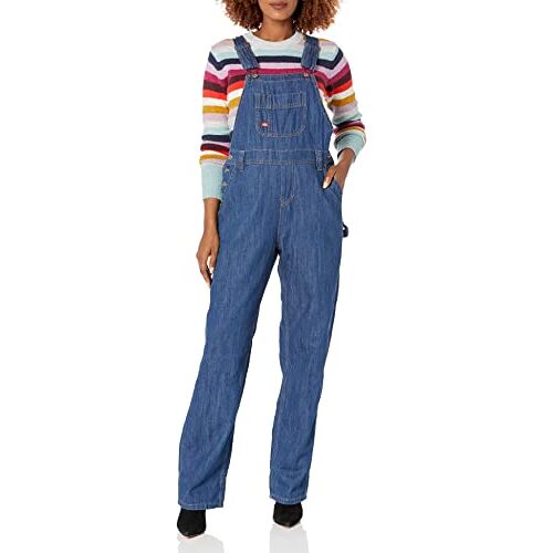 dickies Overalls/overalls voor dames, Medium Stonewashed Denim, S