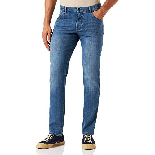 bugatti Heren Jeans Power Stretch mannen Slim Denim Jeans Denim, blauw, 32W / 30L