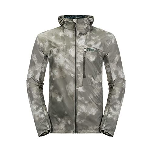 Jack Wolfskin voorverlichting jas, gecko-groen, M heren, Gecko-groen, M