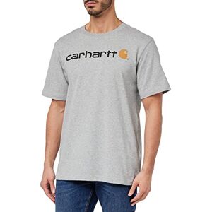 .103361.034.S008 Carhartt Heren Relaxed Fit Heavyweight Short-Sleeve Logo Graphic T-shirt, Heather Grey, XXL