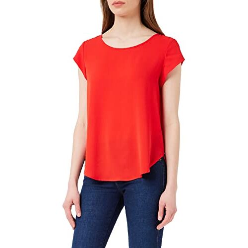 ONLY T-shirt voor dames Onlvic S/S Solid Top Noos Wvn, rood (hoog risico en hoog risico), 40