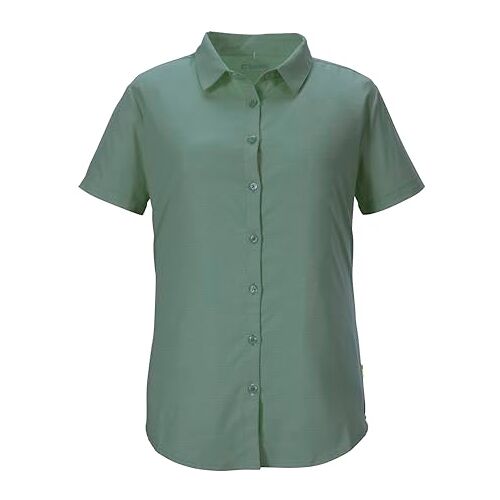 killtec Dames Functionele blouse KOS 65 WMN WVN SHRT, pale green, 44, 41344-000