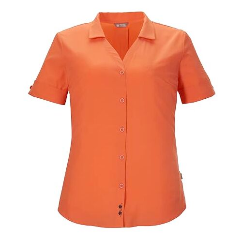 killtec Dames Functionele blouse KOS 35 WMN WVN SHRT, coral, 46, 41273-000