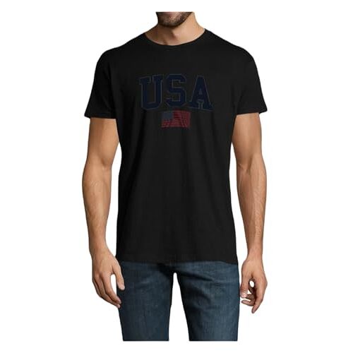 AMERICAN COLLEGE USA American College T-shirt, zwart, maat L, Zwart, L