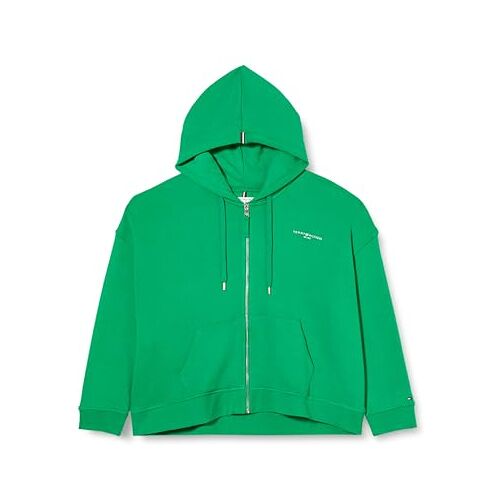 Tommy Hilfiger Dames CRV 1985 REG MINI CORP ZP HOODIE Olympisch Groen 52, Olympisch Groen, 52