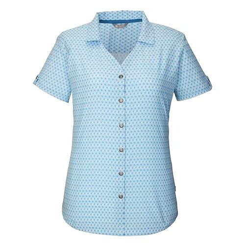 killtec Dames Functionele blouse KOS 36 WMN WVN SHRT, light ocean, 40, 41274-000