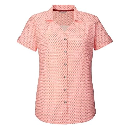 killtec Dames Functionele blouse KOS 36 WMN WVN SHRT, coral pink, 46, 41274-000