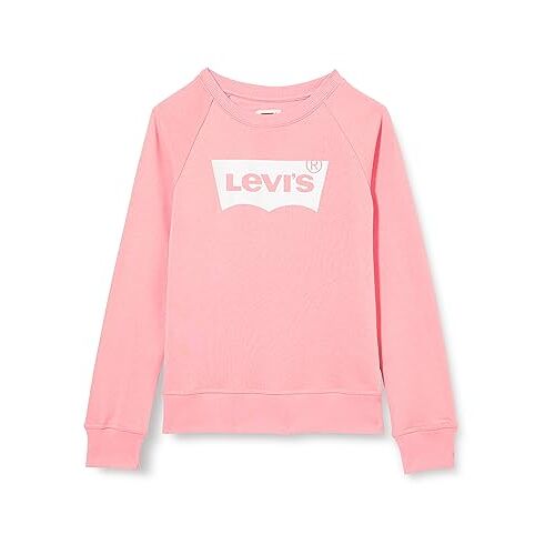 Levi's Kids Lvg Key Item Logo Crew Meisje, Roze glazuur, 14 jaar