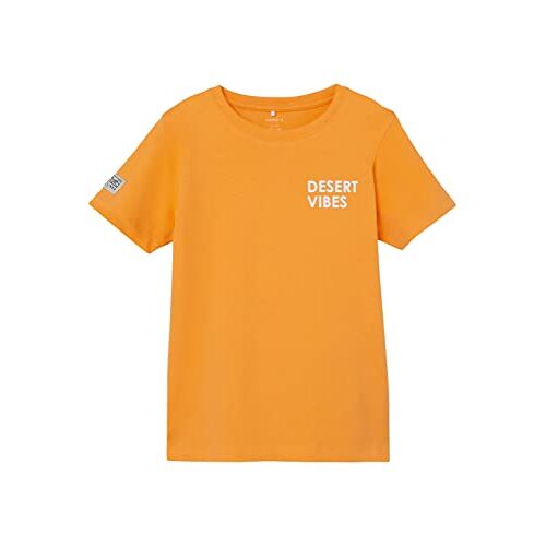 Bestseller A/S Jongens NKMHEINO SS TOP T-shirt, Mock Orange, 146/152, Mock Oranje, 146/152 cm
