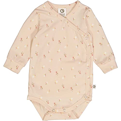 Müsli by Green Cotton Baby Girls Mini me Anemones L/s Body Base Layer Underwear, Balsem Rose/Corn/Balsem Cream, 74, Balsem Rose/Corn/Balsem Cream, 74 cm