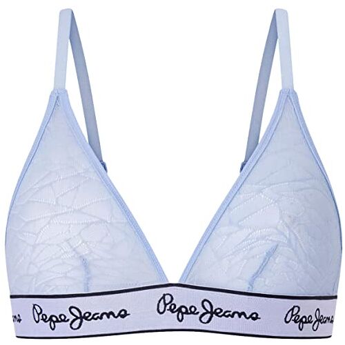 Pepe Jeans Dames Mesh BH, Bay Blue, XS, Baai Blauw, XS