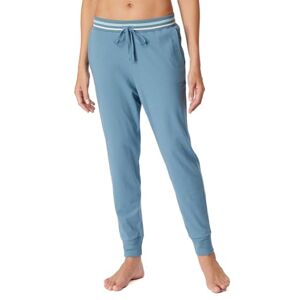 Schiesser Dames slaapbroek lang met manchetten Modal-Mix + Relax pyjama-onderdeel, blauwgrijs_179890, 46, blauwgrijs_179890, 46