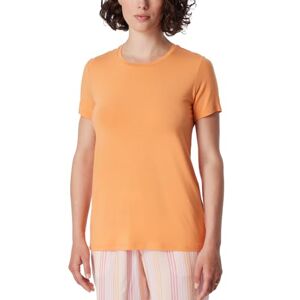 Schiesser Dames slaapshirt korte mouw Modal-Mix + Relax pyjama top, perzikoranje_175475, 44, Perzikoranje_175475, 44