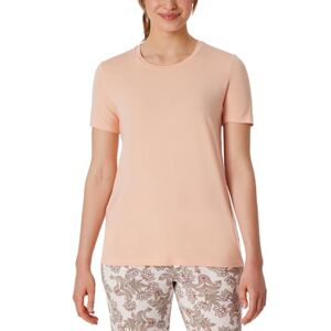 Schiesser Dames slaapshirt met korte mouwen Modal-Mix + Relax pyjama-bovendeel, Peach Whip_175475, 40, Peach Whip_175475, 40
