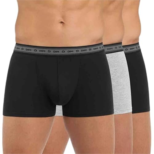 DIM Biologische boxer, groen, biologisch, 3 S, zwart/parelgrijs/zwart, 3XL