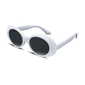 FEISEDY Retro Ovaal Zonnebril UV400 Bescherming Clout Goggles Kurt Cobain Zonnebril Dames Heren B2253