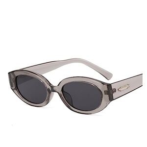 EkeNoz Retro ovale mannen en vrouwen klein frame hiphop zonnebril trendy commuter UV400 zonnebril cadeau (Color : D, Size : 1)