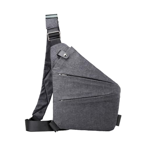 UIFLQXX Persoonlijke tas voor reizen persoonlijke tas voor mannen persoonlijke flex-tas sjerptas schoudertas dames tassen groot, grijs, Eén Maat