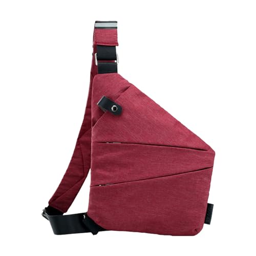 LZPCarra Persoonlijke tas voor op reis persoonlijke tas voor mannen persoonlijke flex-tas sjerptas schoudertas tassen voor school groot, rood, Eén Maat
