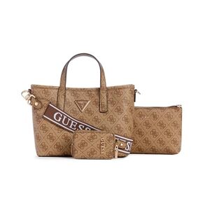 GUESS Latona Tote, mini-handtas, voor dames, Latte-logo, eenheidsmaat, Latte-logo, One Size
