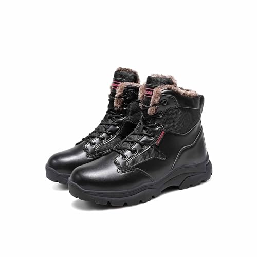 Yytcsjz Tactische gevechtslaarzen voor heren, antislip en slijtvaste militaire patrouille-gevechtswerkschoenen, militaire wandelschoenen, voor militaire motorfiets-gevechtslaarzen (Color : Black, Size : 43