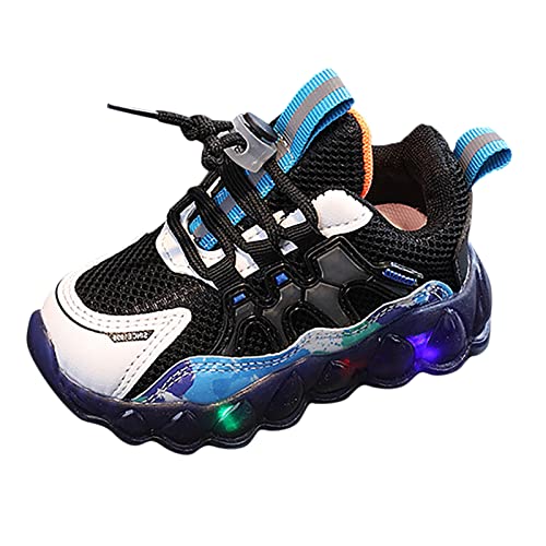 Generic 2024 licht op babyschoenen casual kinderschoenen jongens sportschoenen zachte zool kinderen sportschoenen loopschoenen kinderen, blauw, 28 EU