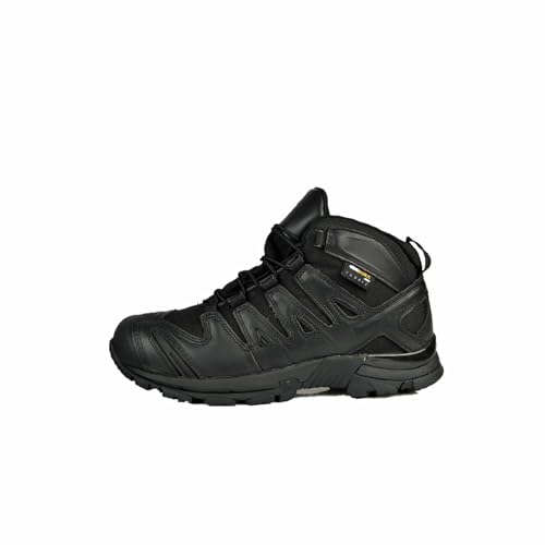 Yytcsjz Militaire werklaarzen voor heren, waterdichte heren tactische wandelschoenen met veters, lichtgewicht antislip gevechtslaarzen, voor militaire patrouille gevechtswerkschoenen (Color : Black, Size :