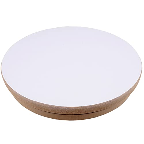 KUNSTIFY Klei Pottenbakkersschijf 30cm diameter Ronde MDF-plaat Pottenbakkerij Pottenset, hoogte 5 cm MDF draaitafel voor aardewerk art DIY ambachten klei cijfers kommen aardewerk clay pottery